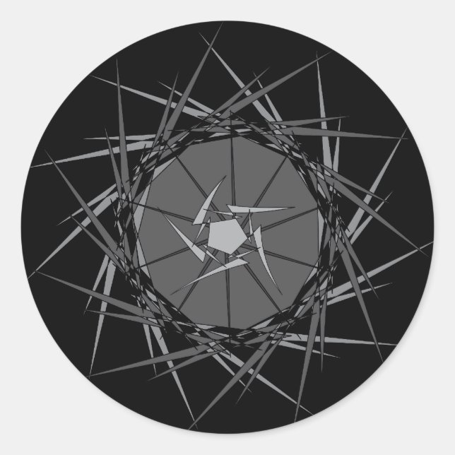 Pegatina Redonda Metal (Anverso)