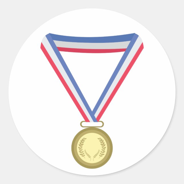 Pegatina Redonda Metalizado de oro (Anverso)