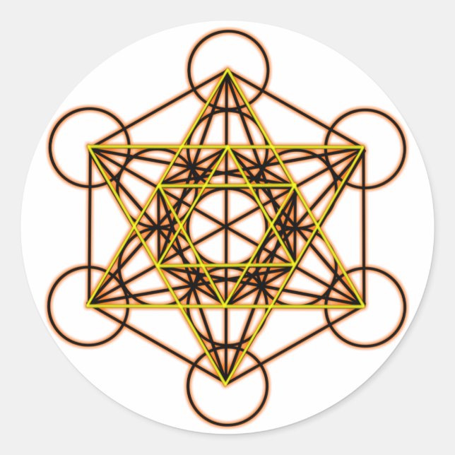 Pegatina Redonda MetatronOrStar (Anverso)