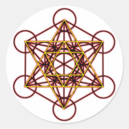 Pegatina Redonda MetatronRedStar