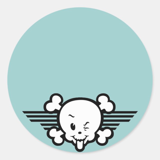 Pegatina Redonda Metro de Tungster (Anverso)