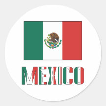 México y bandera mexicana