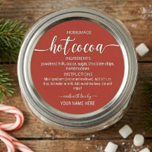 Mezcla casera de cacao caliente seco para días fes