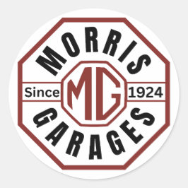 Pegatina Redonda MG Morris Garages