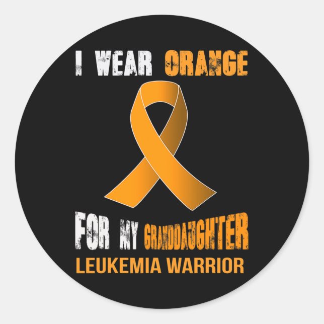 PEGATINA REDONDA MI ABUELA - MI GUERRA DE LEUKEMIA (Anverso)