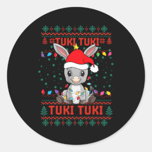 Pegatina Redonda Mi Burrito Sabanero Mexicano Tuki Tuki Latino Navi
