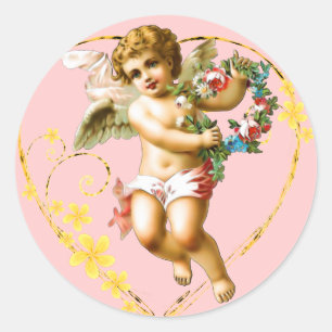 Pegatina Redonda Mi Cherub