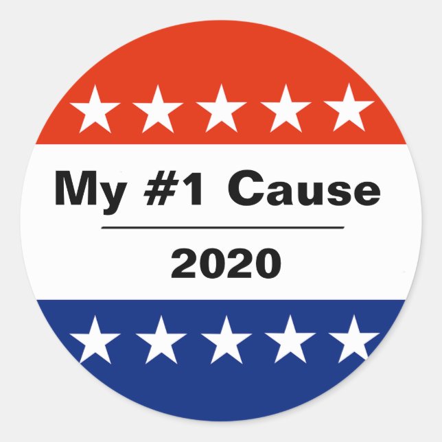 Pegatina Redonda Mi edición electoral de 2020 (Anverso)