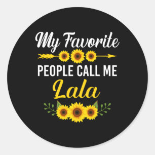 Pegatina Redonda Mi Gente Favorita Me Llama El Día De La Madre De L