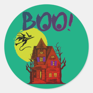 Pegatina Redonda Mi Halloween 