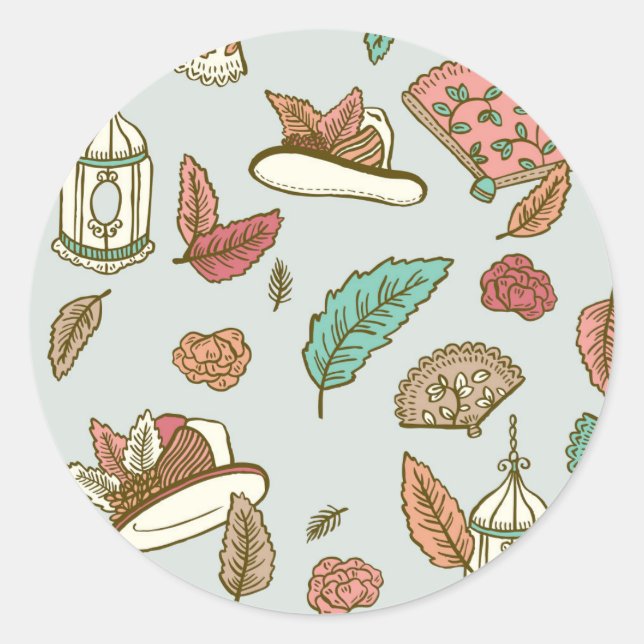 Pegatina Redonda Mi hermosa dama (Anverso)