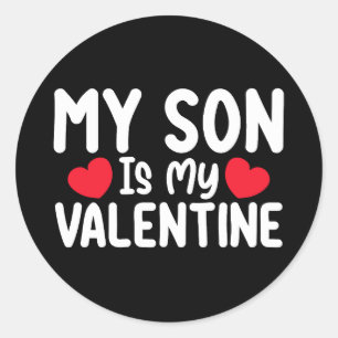 Pegatina Redonda Mi Hijo Es Mi Madre Valentina Mi Familia De Amores