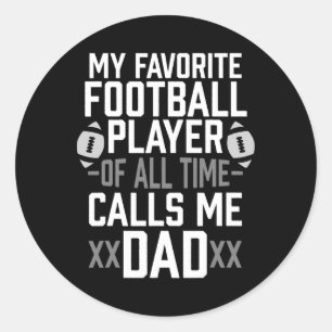 Pegatina Redonda Mi jugador de fútbol favorito de todos los tiempos