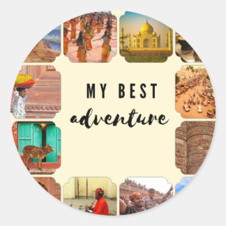 PEGATINA REDONDA MI MEJOR AVENTURA