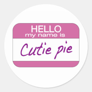 Pegatina Redonda Mi nombre es empanada de Cutie
