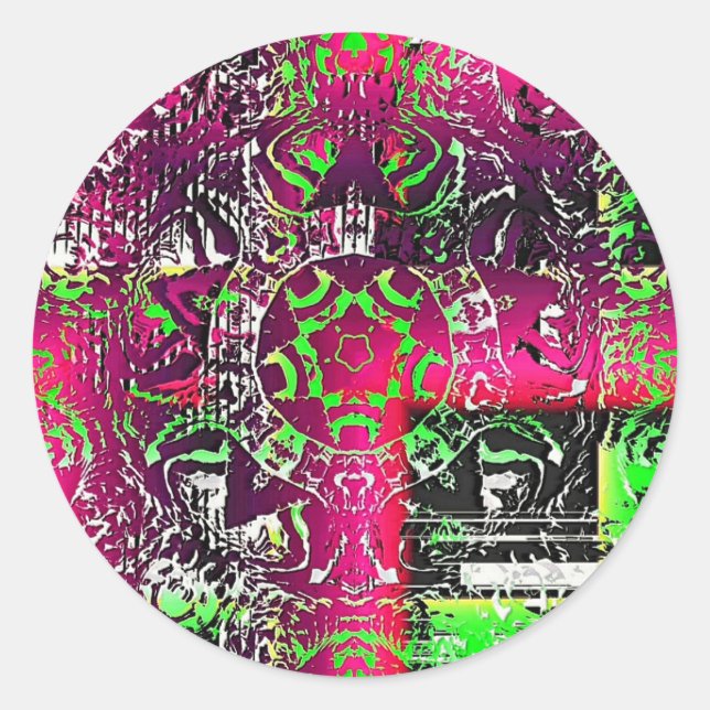 Pegatina Redonda Mi Nombre No Es Donna (Anverso)