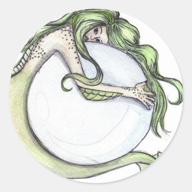 Pegatina Redonda Mi Perla (Anverso)