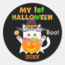 Mi primer gato fantasma de Halloween