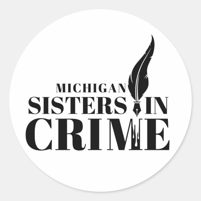 Pegatina Redonda MI Sisters in Crime Sticker (Anverso)