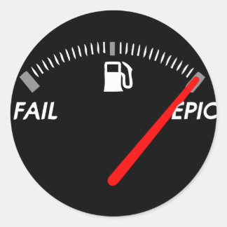 Pegatina Redonda Mi tanque de Pegatinas épicos