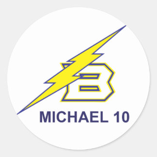 PEGATINA REDONDA MICHAEL 10