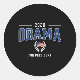 Pegatina Redonda Michelle Obama 2028 por el presidente demócrata pa