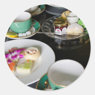 Pegatina Redonda Michigan, isla Mackinac. Gran Hotel