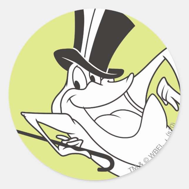 Pegatina Redonda Michigan J. Frog Dancing (Anverso)