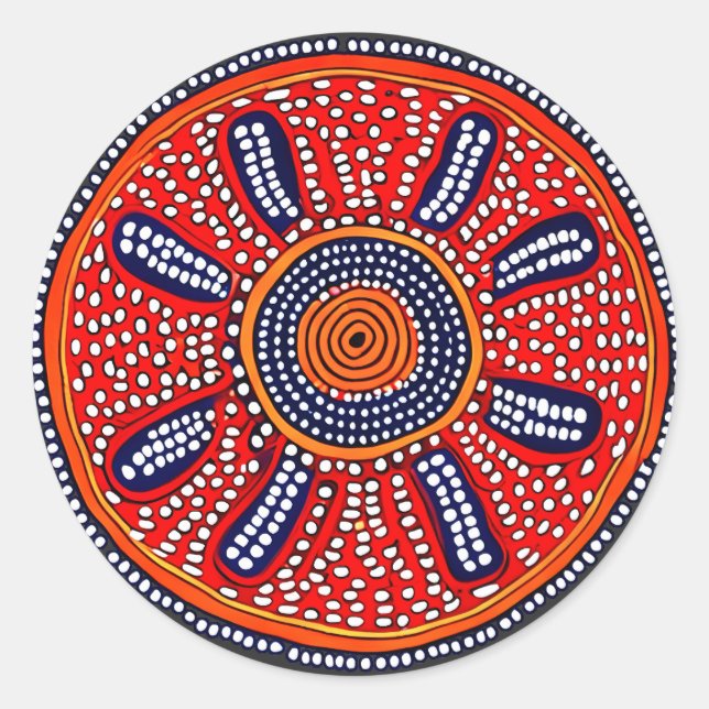 Pegatina Redonda Midden (Anverso)