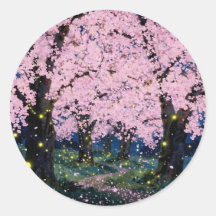 Midnight Bloom – Arte floral oscuro clásico redond