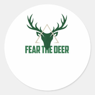 Pegatina Redonda Miedo al baloncesto Deer Buck 2