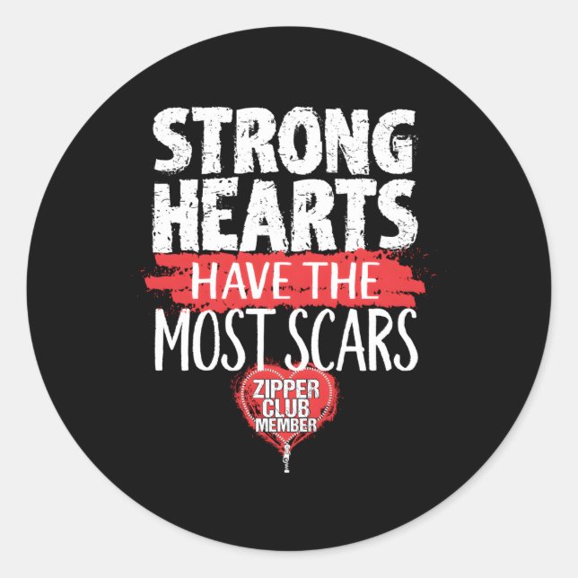 Pegatina Redonda Miembro Del Zipper Club Abre A Sobreviviente De Ci (Anverso)