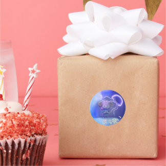 Pegatina Redonda Miipu in a Bubble