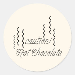 Pegatina Redonda Mikitiez hotchocolate christmas mashmello warm