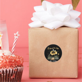 Pegatina Redonda Mil Abejas Dibuja Diseños Audaces