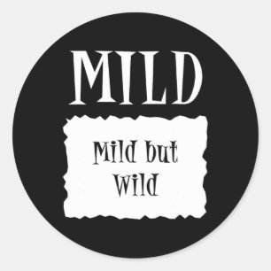 Pegatina Redonda MILD - Paquete caliente Costume de taco de Hallowe