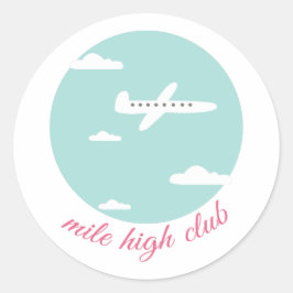 Pegatina Redonda Mile High Club