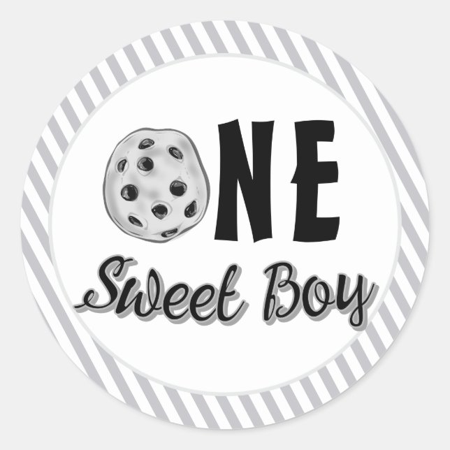 Pegatina Redonda Milk and Cookies Sweet First Birthday (Anverso)