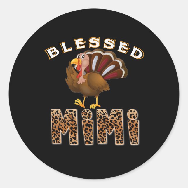 Pegatina Redonda Mimi Gift | Mimi Chicken Mimi Lover (Anverso)
