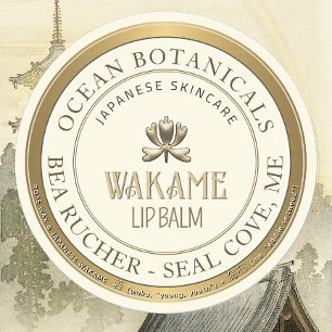 Pegatina Redonda Mini borde de oro metálico para lupa Grabado en re