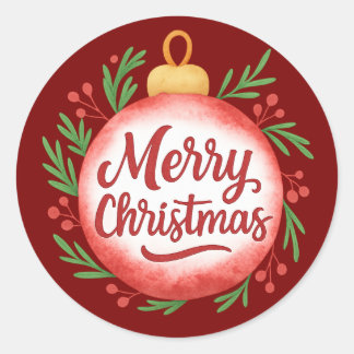 Pegatina Redonda Mini Christmas Sticker Set – Festive Holiday Sayin