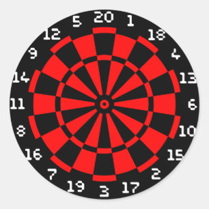 Pegatina Redonda Mini DartBoard