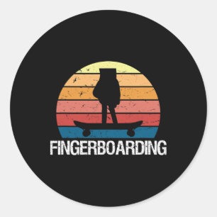Pegatina Redonda Mini patineta dedo fingerboard