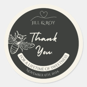 Pegatina Redonda Mini Pegatinas de la tapa de Honey Jar