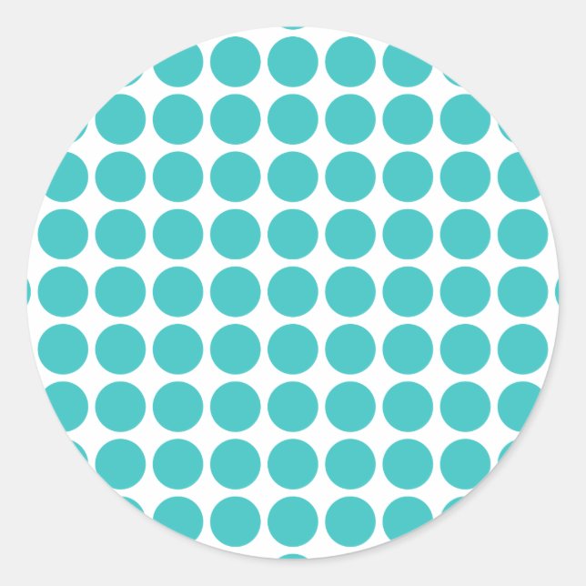 Pegatina Redonda Mini Pegatinas de puntos de polka (Anverso)