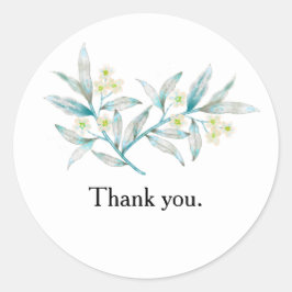 Pegatina Redonda Minimalist Business Thank You Sticker