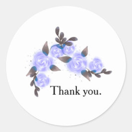 Pegatina Redonda Minimalist Business Thank You Sticker