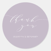 Minimalista elegante y turbio Lilac Art Deco Boda