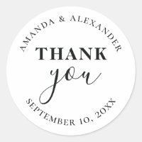 Minimalista tipografía sencilla de agradecimiento 