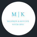 Pegatina Redonda Mínimo y Moda | BODA<br><div class="desc">Mínimo y Moda | Pegatina redonda clásica de Boda blanco y negroEstas elegantes y modernas toallas de ducha de boda o de novia presentan un sencillo diseño de texto en blanco y negro que rebosa de estilo minimalista. Añada sus iniciales o su monograma para hacerlas completamente propias.</div>